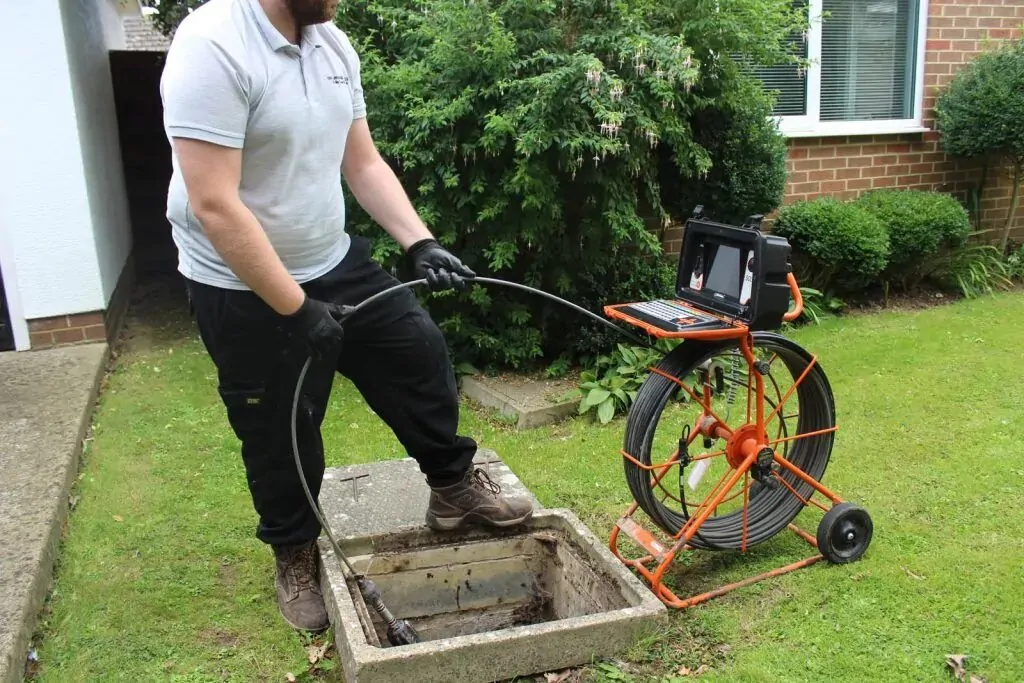 WD Drain Services Engineer investigating a drainage issue